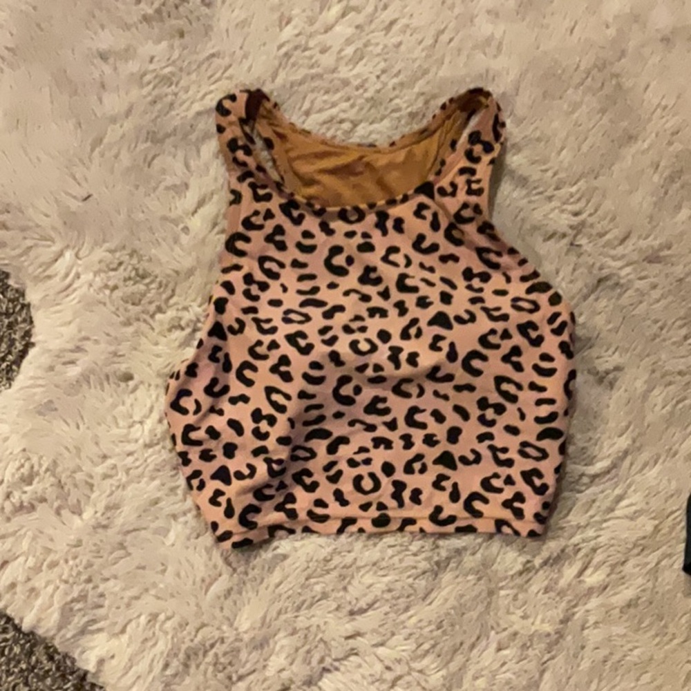 janela bay XS cheetah print swimsuit